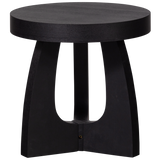 TALA SIDE TABLE MDF VENEER BLACK 45xO45CM