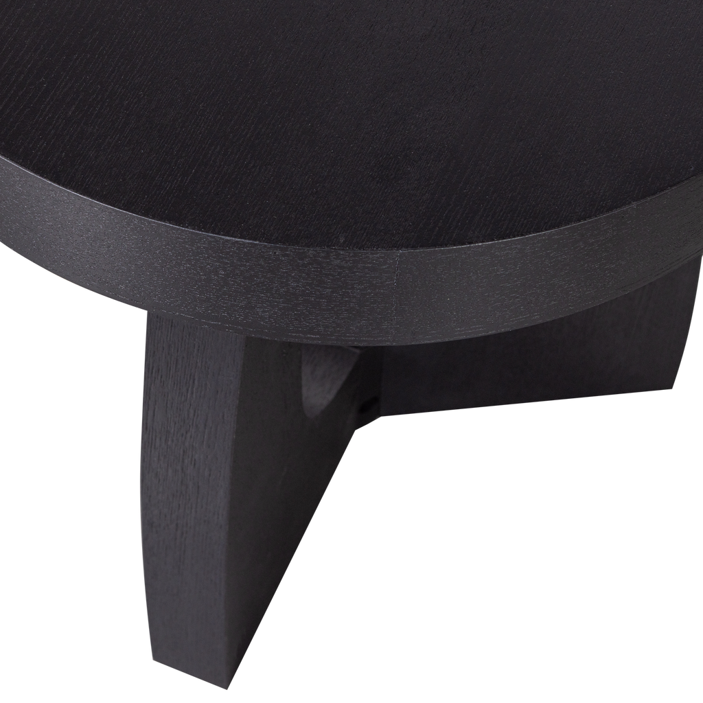 TALA SIDE TABLE MDF VENEER BLACK 45xO45CM