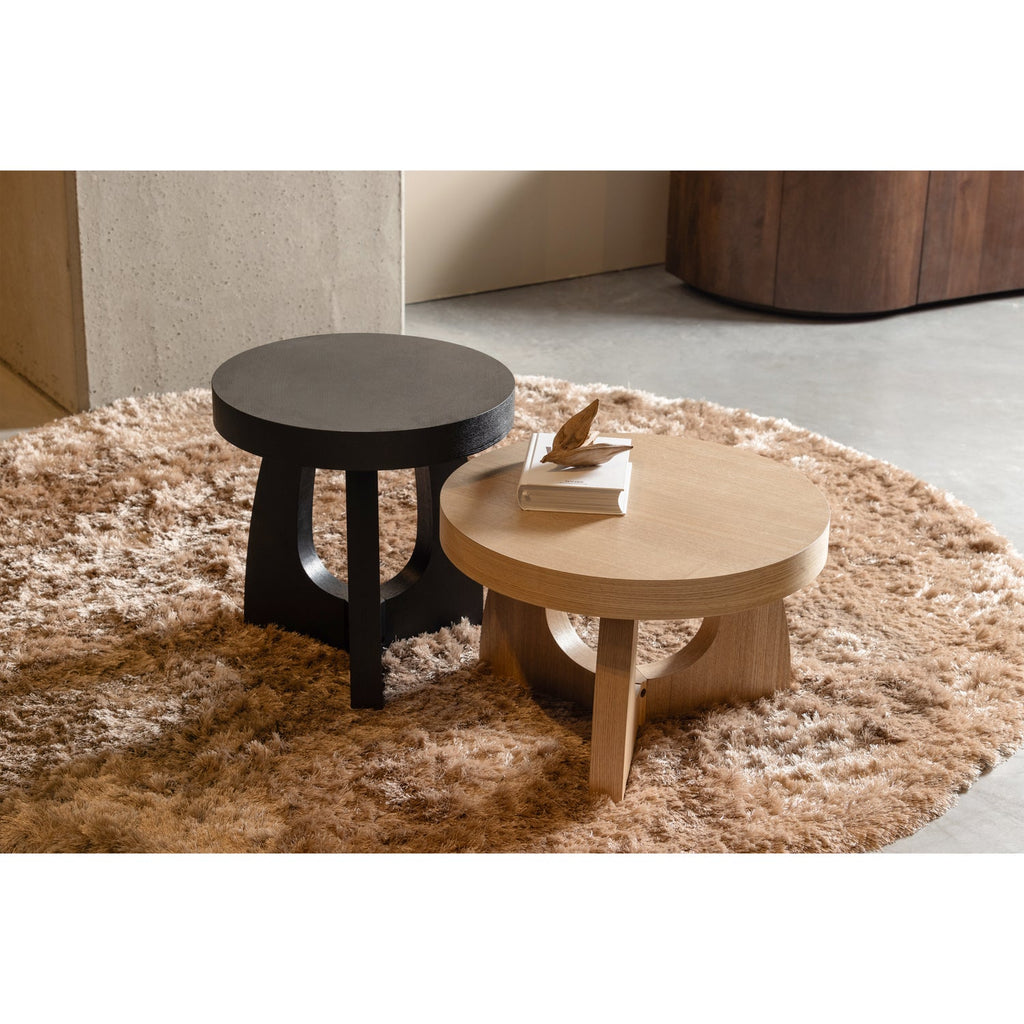 TALA SIDE TABLE MDF VENEER BLACK 45xO45CM