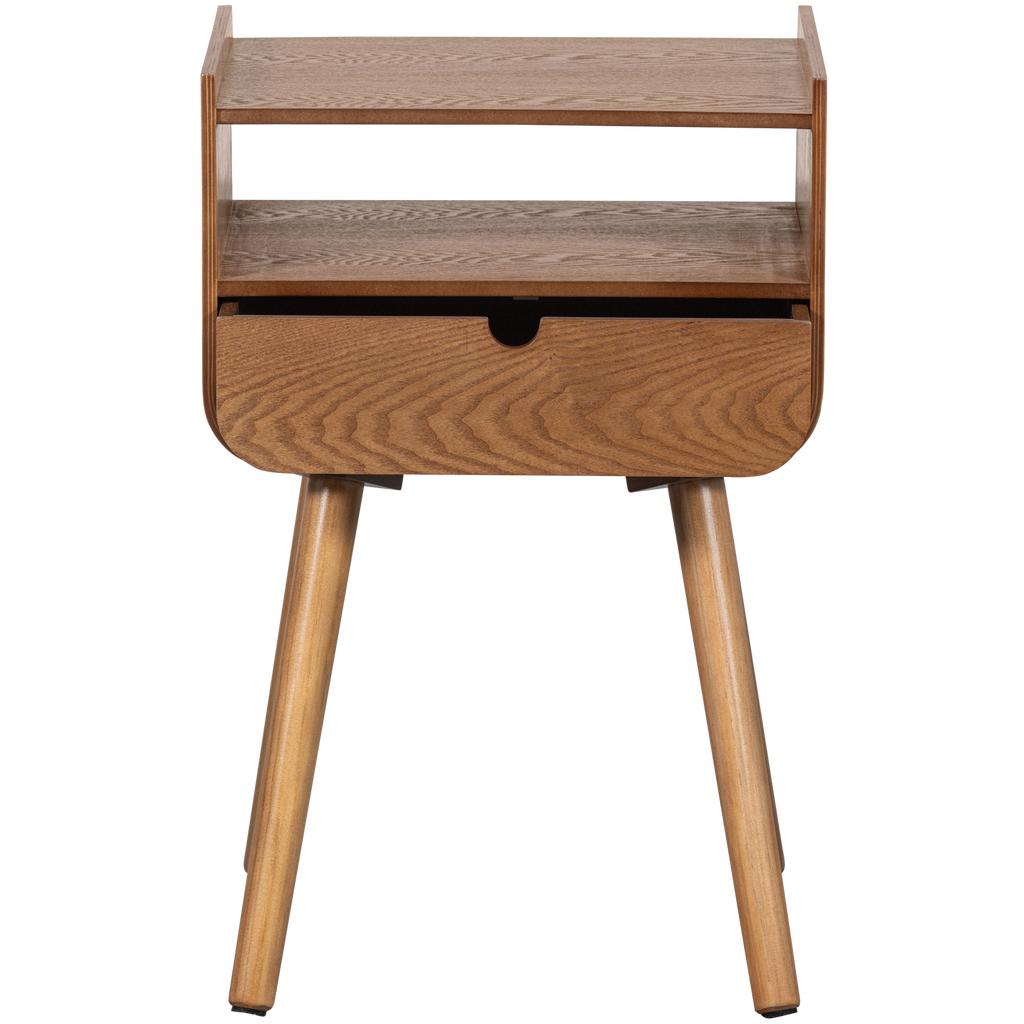 NILS NIGHTSTAND/SIDE TABLE WOOD NATURAL [fsc]