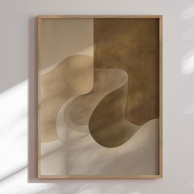 Luxury framed art - Brown Composition