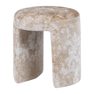 CHARLIE UPHOLSTERED STOOL STRUCTURED BEIGE [fsc]