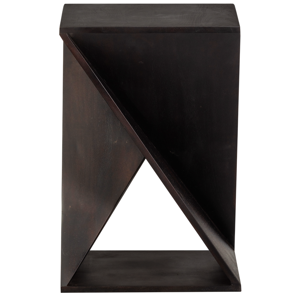 IKEM SIDE TABLE ACACIA WOOD DARK BROWN