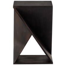 Load image into Gallery viewer, IKEM SIDE TABLE ACACIA WOOD DARK BROWN