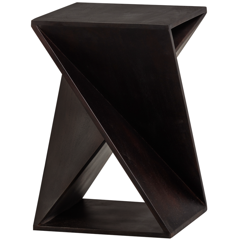 IKEM SIDE TABLE ACACIA WOOD DARK BROWN