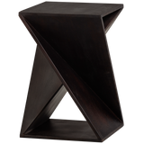 IKEM SIDE TABLE ACACIA WOOD DARK BROWN