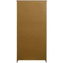 Laden Sie das Bild in den Galerie-Viewer, EXHIBIT XL 2-DOORS DISPLAY CASE METAL HONEY YELLOW