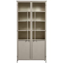 Laden Sie das Bild in den Galerie-Viewer, EXHIBIT XL 2-DOORS DISPLAY CASE METAL SAND