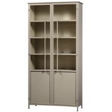 Laden Sie das Bild in den Galerie-Viewer, EXHIBIT XL 2-DOORS DISPLAY CASE METAL SAND