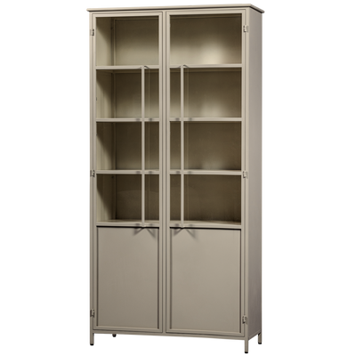EXHIBIT XL 2-DOORS DISPLAY CASE METAL SAND