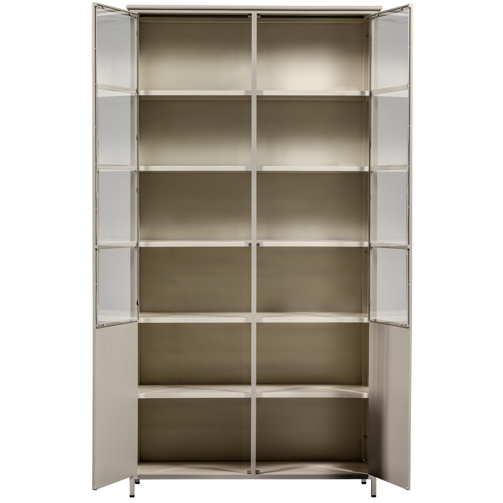 EXHIBIT XL 2-DOORS DISPLAY CASE METAL SAND