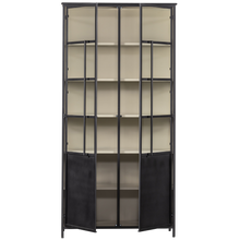 Laden Sie das Bild in den Galerie-Viewer, EXHIBIT XL 2-DOORS DISPLAY CASE METAL BLACK