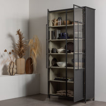 Laden Sie das Bild in den Galerie-Viewer, EXHIBIT XL 2-DOORS DISPLAY CASE METAL SAND