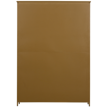 Laden Sie das Bild in den Galerie-Viewer, EXHIBIT XL 3-DOORS DISPLAY CASE METAL HONEY YELLOW