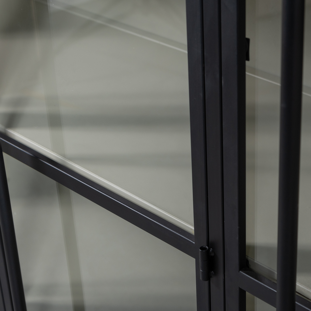 EXHIBIT XL 3-DOORS DISPLAY CASE METAL BLACK