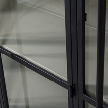 Laden Sie das Bild in den Galerie-Viewer, EXHIBIT XL 3-DOORS DISPLAY CASE METAL BLACK