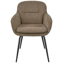 Load image into Gallery viewer, RUNA DINING CHAIR CHENILLE DARK SAND