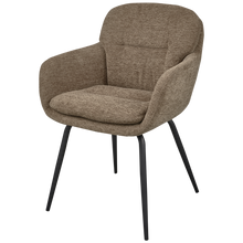 Load image into Gallery viewer, RUNA DINING CHAIR CHENILLE DARK SAND