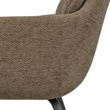 Load image into Gallery viewer, RUNA DINING CHAIR CHENILLE DARK SAND