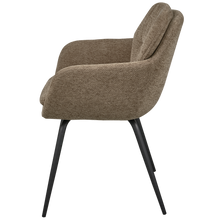 Load image into Gallery viewer, RUNA DINING CHAIR CHENILLE DARK SAND