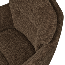 Cargar imagen en el visor de la galería, RUNA DINING CHAIR CHENILLE WARM BROWN