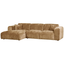 Laden Sie das Bild in den Galerie-Viewer, CLOUD CHAISE LONGUE SOFA LEFT CHENILLE HONEY YELLOW