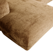 Laden Sie das Bild in den Galerie-Viewer, CLOUD CHAISE LONGUE SOFA LEFT CHENILLE HONEY YELLOW