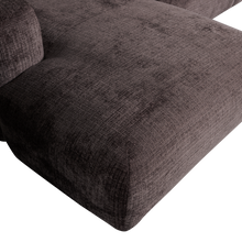 Laden Sie das Bild in den Galerie-Viewer, CLOUD CHAISE LONGUE SOFA LEFT CHENILLE WARM BROWN