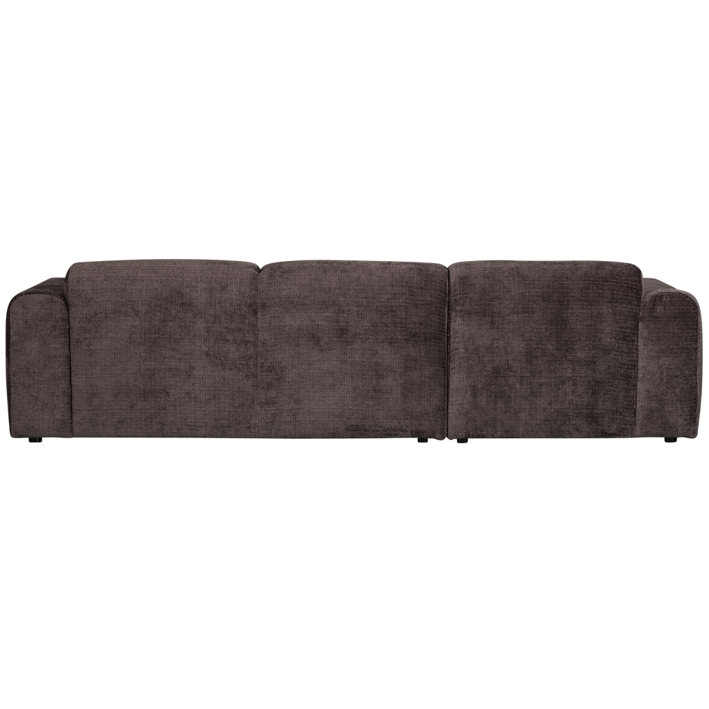 CLOUD CHAISE LONGUE SOFA LEFT CHENILLE WARM BROWN