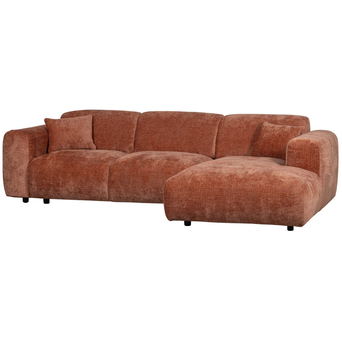 CLOUD CHAISE LONGUE SOFA RIGHT CHENILLE TERRA