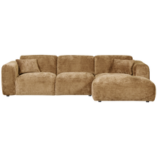 Laden Sie das Bild in den Galerie-Viewer, CLOUD CHAISE LONGUE SOFA RIGHT CHENILLE HONEY YELLOW