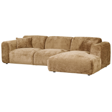 Laden Sie das Bild in den Galerie-Viewer, CLOUD CHAISE LONGUE SOFA RIGHT CHENILLE HONEY YELLOW