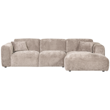 Laden Sie das Bild in den Galerie-Viewer, CLOUD CHAISE LONGUE SOFA RIGHT CHENILLE NATURAL