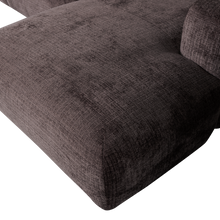 Laden Sie das Bild in den Galerie-Viewer, CLOUD CHAISE LONGUE SOFA RIGHT CHENILLE WARM BROWN