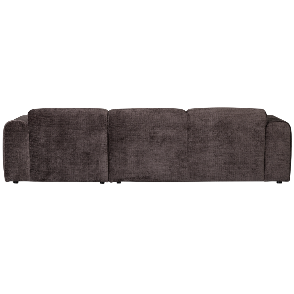CLOUD CHAISE LONGUE SOFA RIGHT CHENILLE WARM BROWN