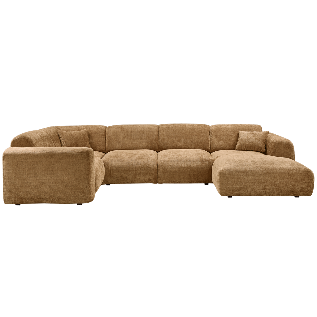 CLOUD CORNER SOFA LEFT WOVEN CHENILLE HONEY YELLOW