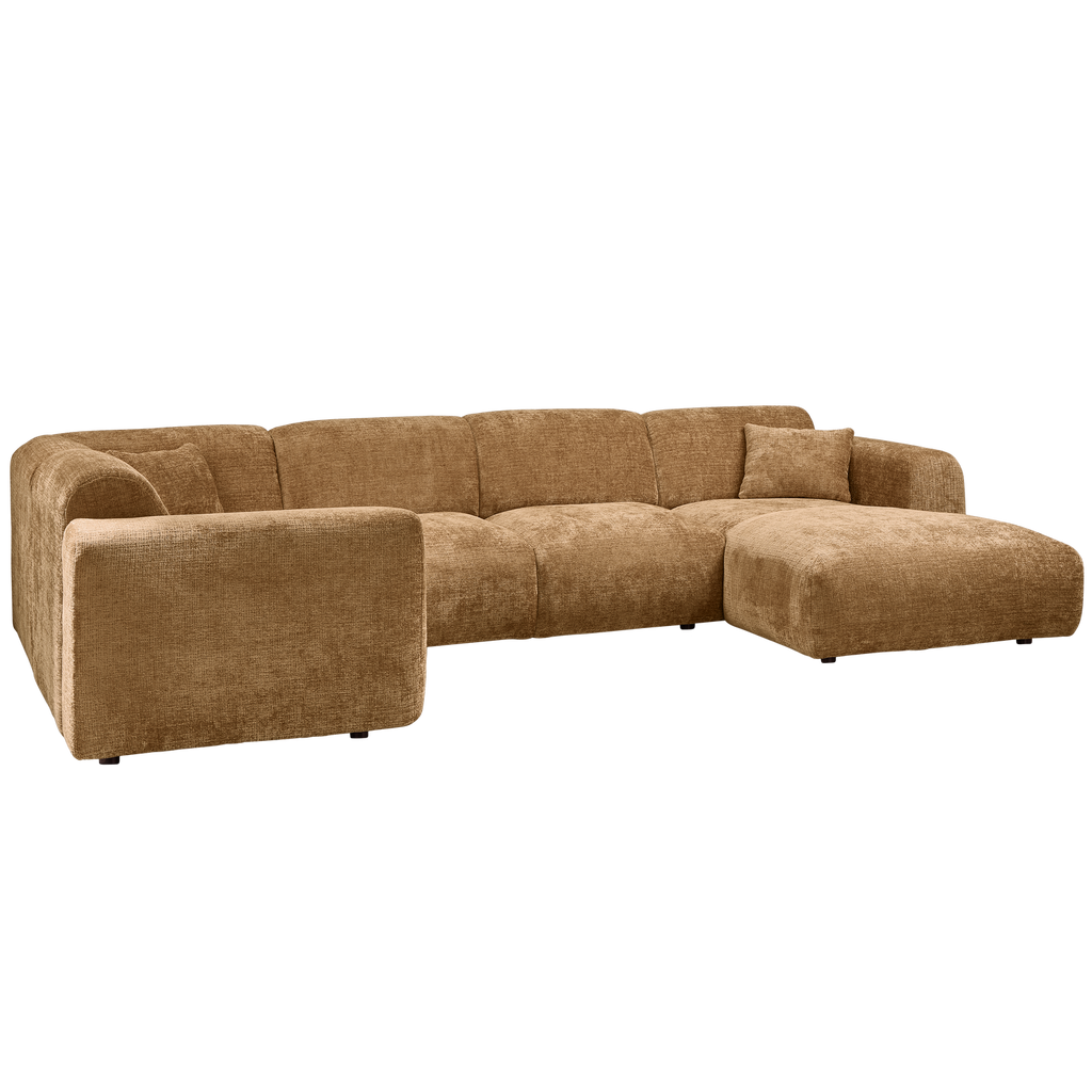 CLOUD CORNER SOFA LEFT WOVEN CHENILLE HONEY YELLOW