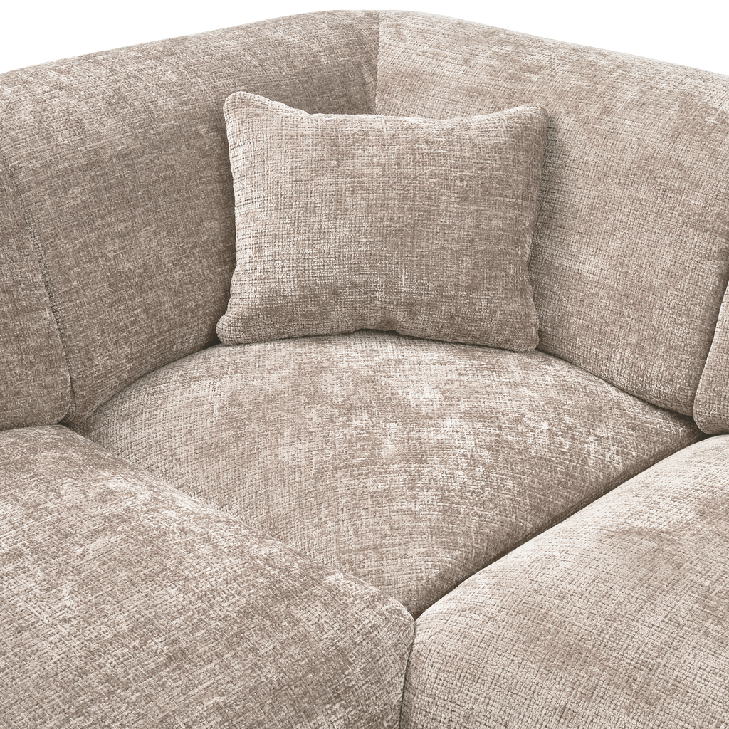 CLOUD CORNER SOFA LEFT WOVEN CHENILLE NATURAL