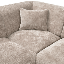 Laden Sie das Bild in den Galerie-Viewer, CLOUD CORNER SOFA LEFT WOVEN CHENILLE NATURAL