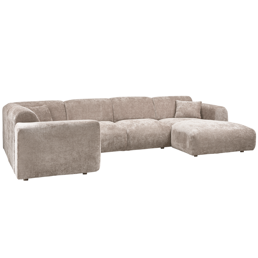 CLOUD CORNER SOFA LEFT WOVEN CHENILLE NATURAL