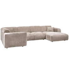 Laden Sie das Bild in den Galerie-Viewer, CLOUD CORNER SOFA LEFT WOVEN CHENILLE NATURAL