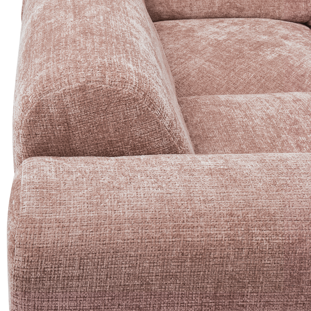 CLOUD CORNER SOFA LEFT WOVEN CHENILLE TAUPE/PINK