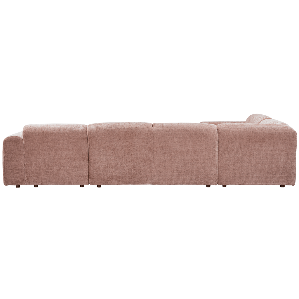 CLOUD CORNER SOFA LEFT WOVEN CHENILLE TAUPE/PINK