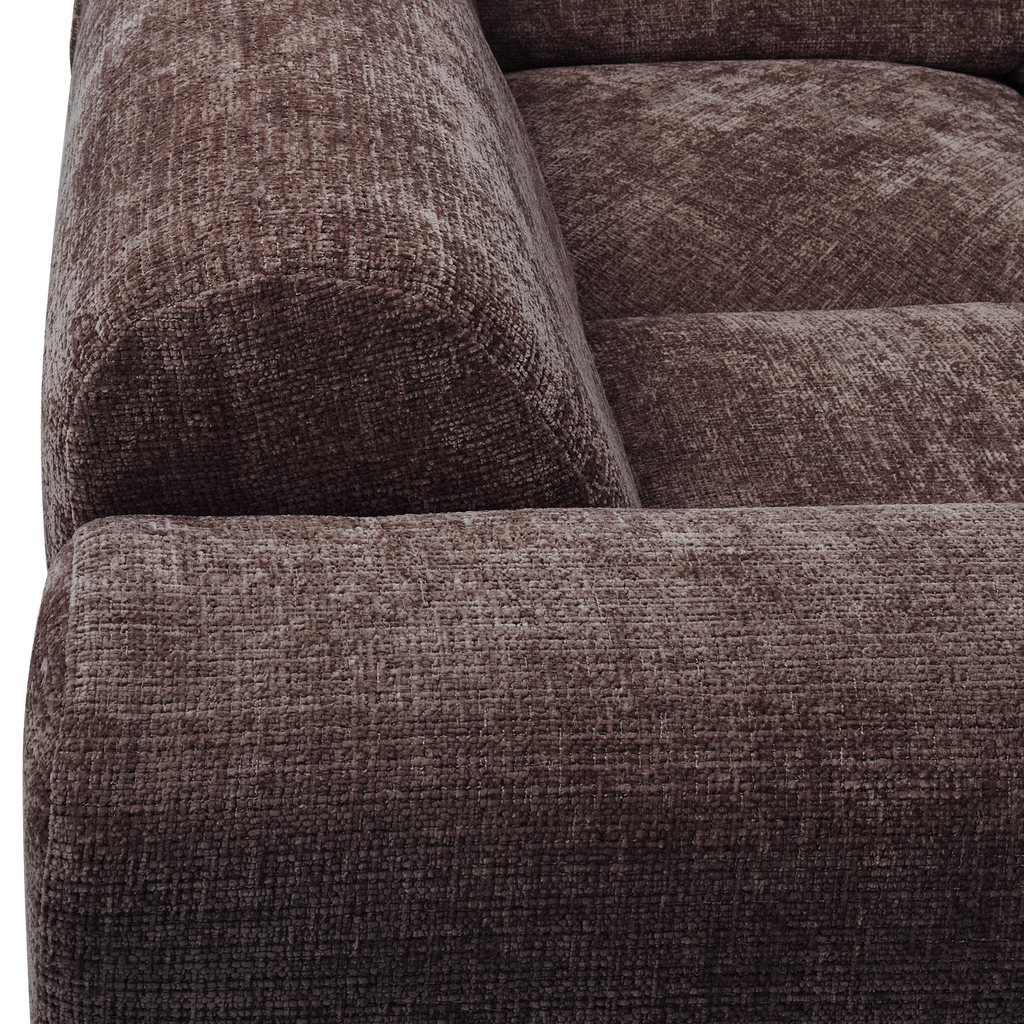 CLOUD CORNER SOFA LEFT WOVEN CHENILLE WARM BROWN