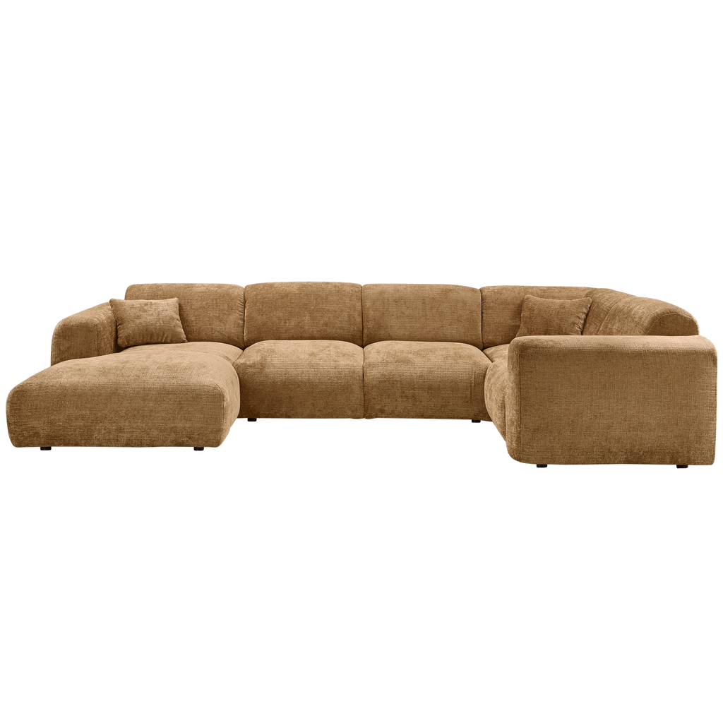 CLOUD CORNER SOFA RIGHT WOVEN CHENILLE HONEY YELLOW