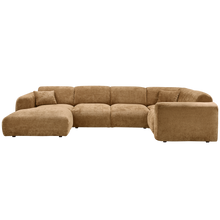 Laden Sie das Bild in den Galerie-Viewer, CLOUD CORNER SOFA RIGHT WOVEN CHENILLE HONEY YELLOW