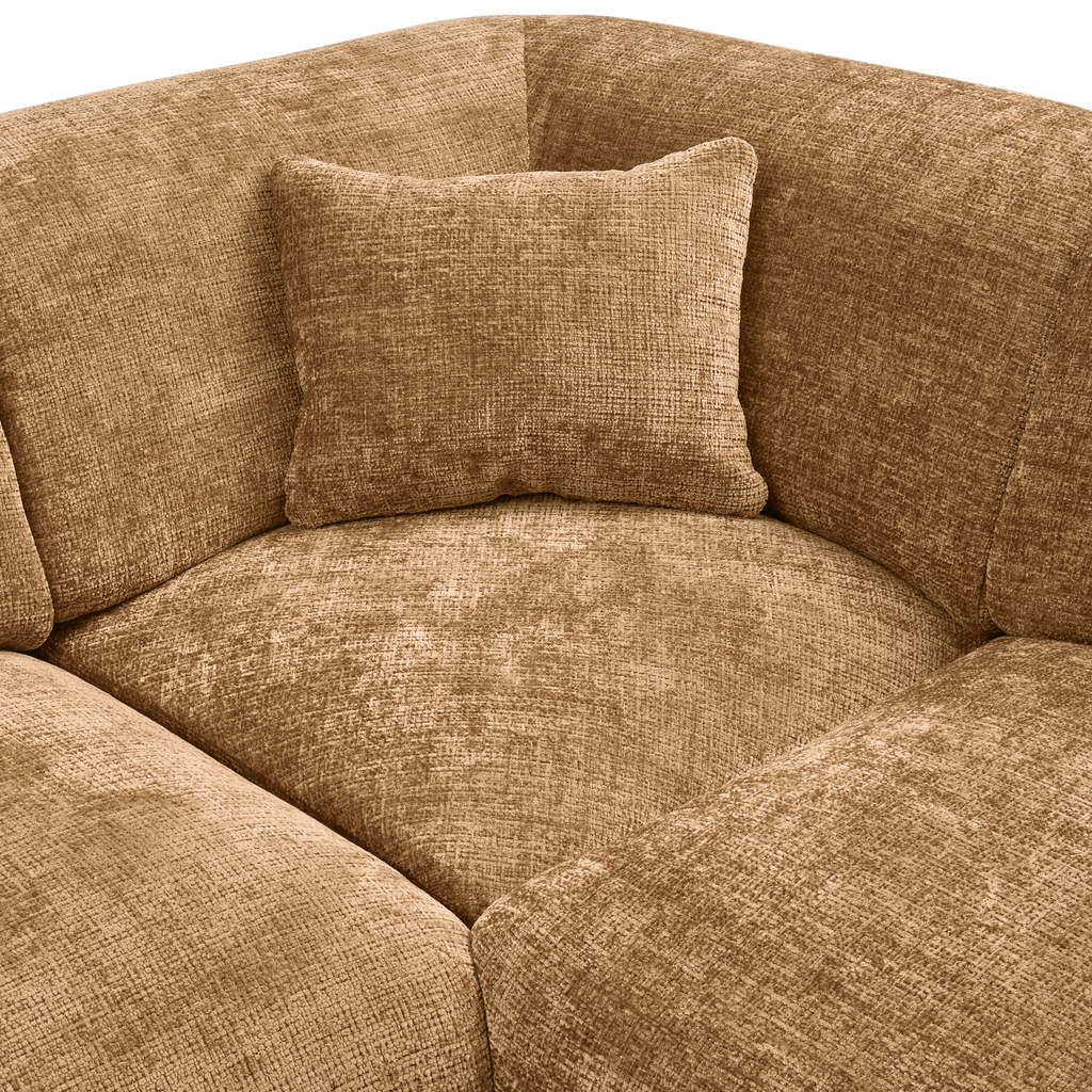 CLOUD CORNER SOFA RIGHT WOVEN CHENILLE HONEY YELLOW