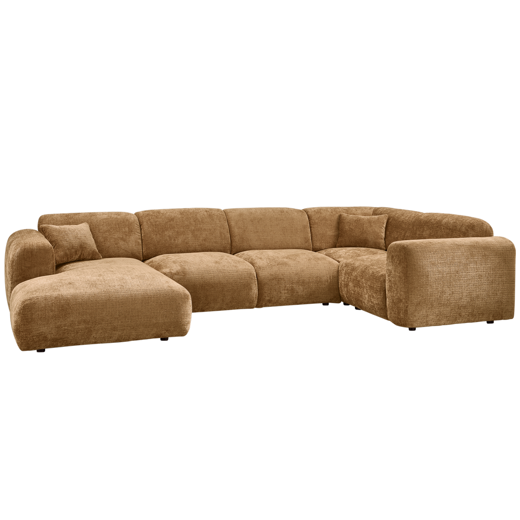 CLOUD CORNER SOFA RIGHT WOVEN CHENILLE HONEY YELLOW