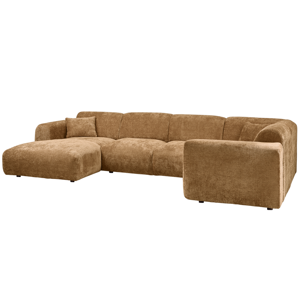 CLOUD CORNER SOFA RIGHT WOVEN CHENILLE HONEY YELLOW