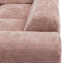 Laden Sie das Bild in den Galerie-Viewer, CLOUD CORNER SOFA RIGHT WOVEN CHENILLE TAUPE/PINK